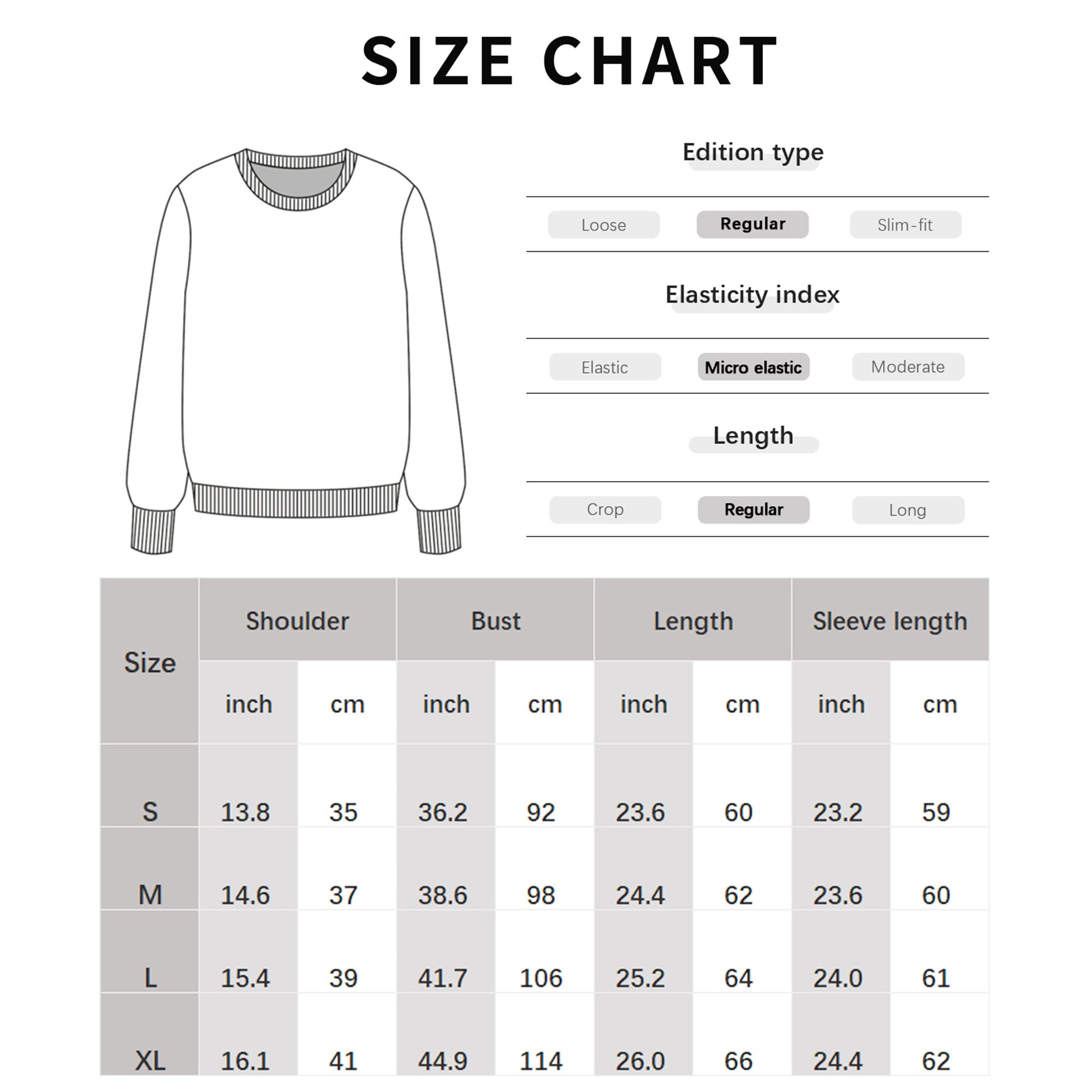 QUALFORT Women’s Crew Neck Pullover Sweater, Soft Lightweight Long Sleeve Knit Top, Solid Color Casual Sweater - Beige